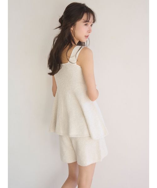 SNIDEL HOME パジャマ ルームウェア リボンツイードショートパンツ