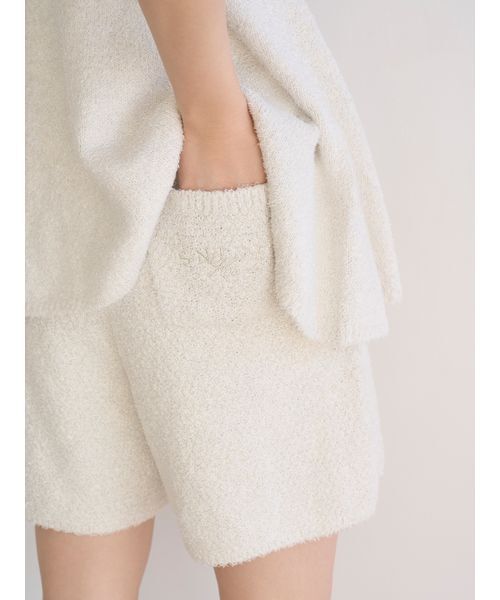 SNIDEL HOME パジャマ ルームウェア リボンツイードショートパンツ