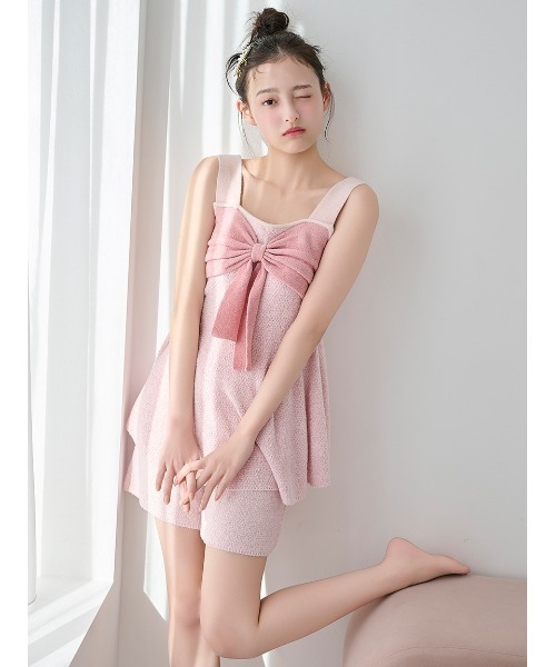 SNIDEL HOME パジャマ ルームウェア リボンツイードショートパンツ