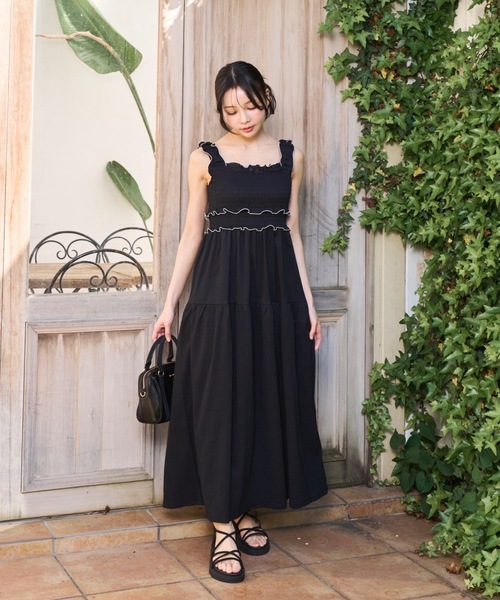 Lallana(ララーナ) ワンピース Gather flare long dress/ギャザー Lallana(ララーナ) ワンピース Gather flare long dress/ギャザー