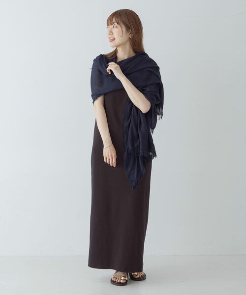 【新品】スカリオーネ SCAGLIONE レーヨンコットン マフラー ストール グリーン【レディース】 URBAN RESEARCH Sonny Label ストール マフラー イタリア製なめらか