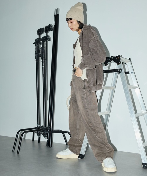「Anchor Smith」 デニムパンツ L ブラック レディース_画像8