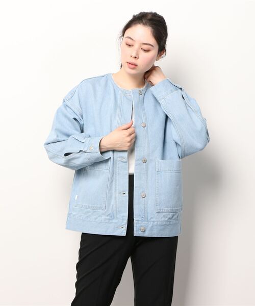 SHIPS any 「SHIPS any」 デニムジャケット ONE SIZE ライトブルー 