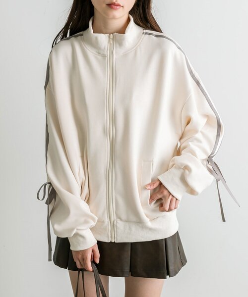 「OLIVE des OLIVE」 スタジャン FREE アイボリー レディース_画像3