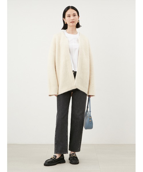 「Mila Owen」 7分袖カットソー 0 ホワイト レディース_画像9