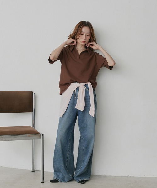 ad thie（アドティエ） ポロシャツ ポロ ベーシック ハーフスリーブ