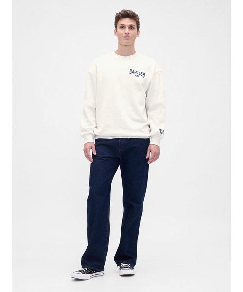 「GAP」 スウェットカットソー X-SMALL ホワイト系その他 メンズ_画像2