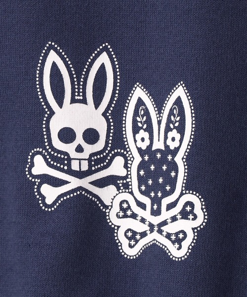 FR2(エフアールツー) Tシャツ　バンダナ柄　刺繍 Psycho Bunny（サイコバニー） tシャツ オリジナルバンダナ柄 バック
