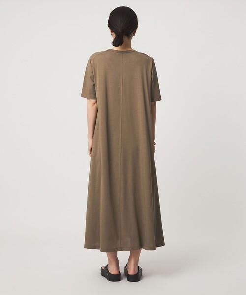 ワンピース 半袖 「WEB限定」「at ease」ヘンリーネック カットソー ワンピース | green label relaxing | 15