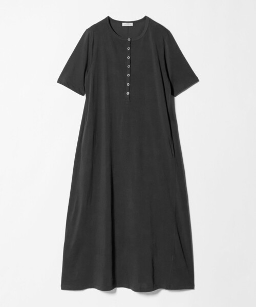 ワンピース 半袖 「WEB限定」「at ease」ヘンリーネック カットソー ワンピース | green label relaxing | 22