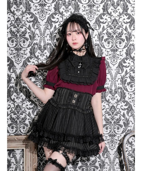 NOEMIE（ノエミー） ブラウス シャツ 半袖 ゴシックリボンスクエア
