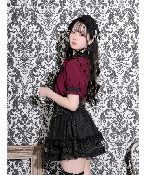 NOEMIE（ノエミー） ブラウス シャツ 半袖 ゴシックリボンスクエア