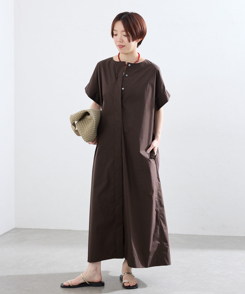 IENA（イエナ） ワンピース 夏 タイプライターノーカラーワンピース