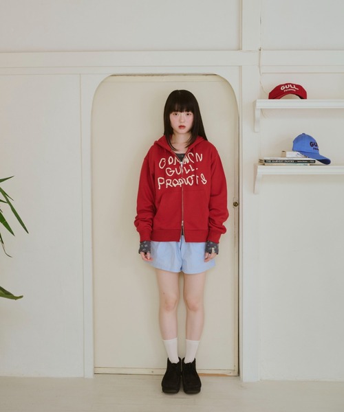 common gull products. ジップアップパーカー MEDIUM ネイビー
