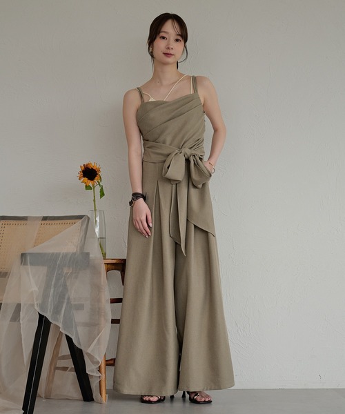 mideal（マイディール） サロペット オーバーオール drape design