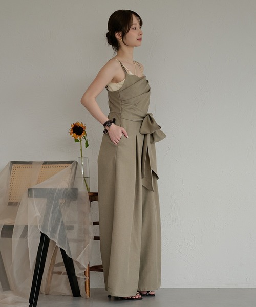 mideal（マイディール） サロペット オーバーオール drape design