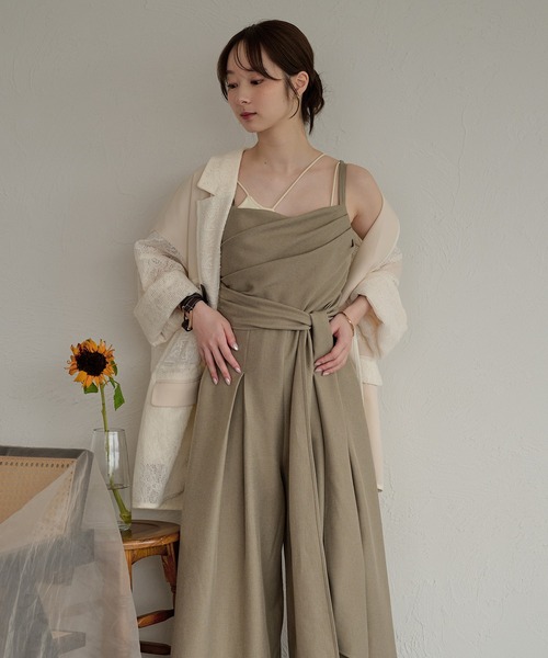 mideal（マイディール） サロペット オーバーオール drape design