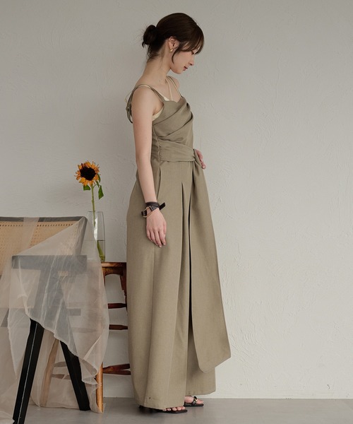 mideal（マイディール） サロペット オーバーオール drape design