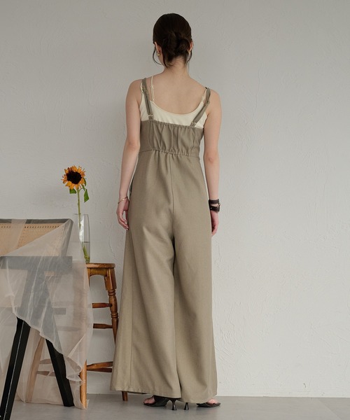 mideal（マイディール） サロペット オーバーオール drape design