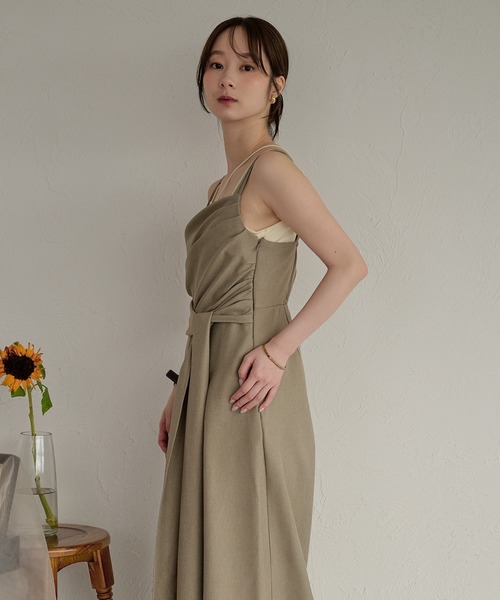 mideal（マイディール） サロペット オーバーオール drape design