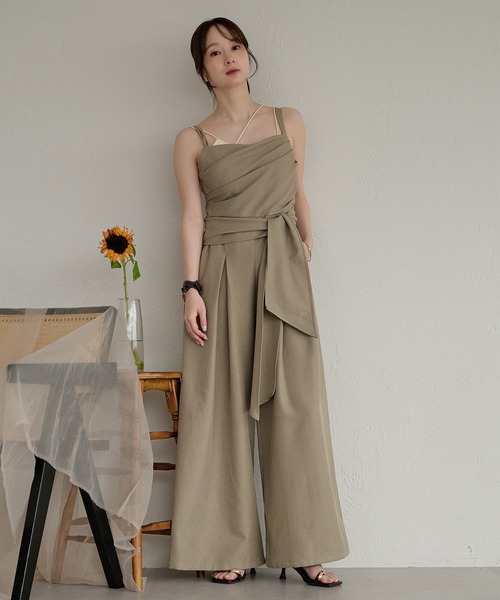 mideal（マイディール） サロペット オーバーオール drape design
