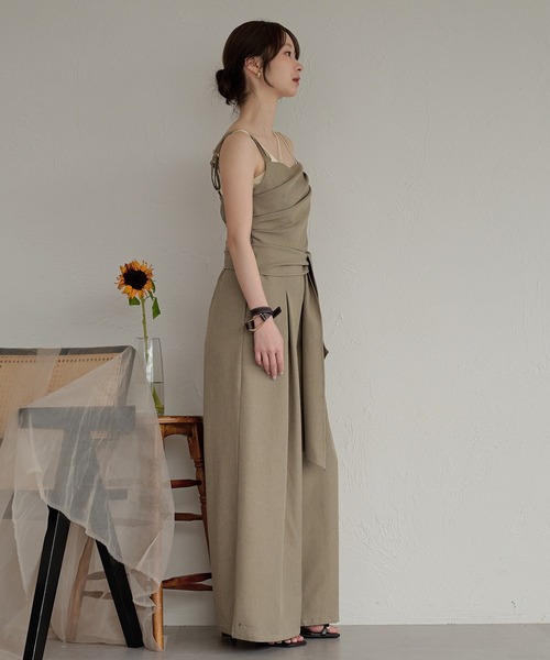 mideal（マイディール） サロペット オーバーオール drape design