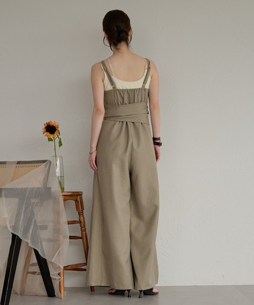 mideal（マイディール） サロペット オーバーオール drape design