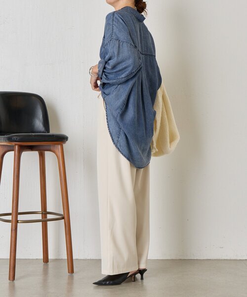 「Jena espace merveilleux」 イージーパンツ 2 グレー レディース_画像4
