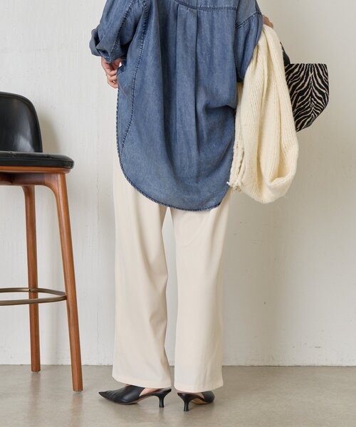 「Jena espace merveilleux」 イージーパンツ 2 グレー レディース_画像8