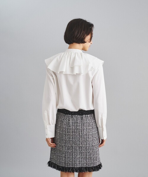 「GRACE CONTINENTAL」 長袖ブラウス 36 ブラウン レディース_画像5