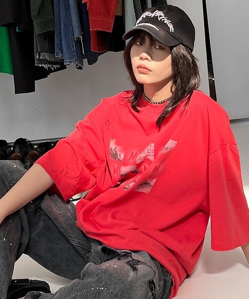 「MASONPRINCE」 半袖Tシャツ M ライトカーキ メンズ_画像6
