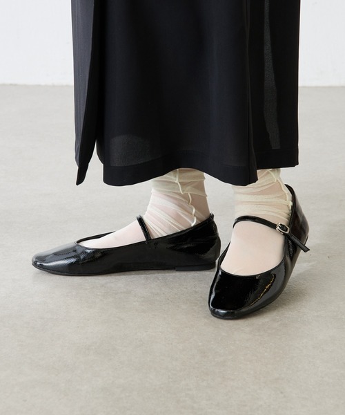 「COLLAGE GALLARDAGALANTE」 フラットパンプス L ブラック レディース_画像9