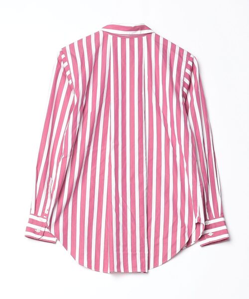 「THOMAS MASON」 ストライプ柄長袖シャツ 36 レッド レディース_画像2