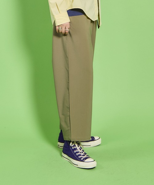 Glam Lips MILITARY サスペンダー WIDE パンツ AMBIDEX Store △〇lasew ギャザーパンツ(F キナリ): FLAT-cic