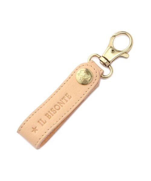 本日最終日‼️イルビゾンテ ベージュレザーキーホルダー未使用新品 IL BISONTE キーホルダー / ORIGINAL LEATHER KEY HOLDER