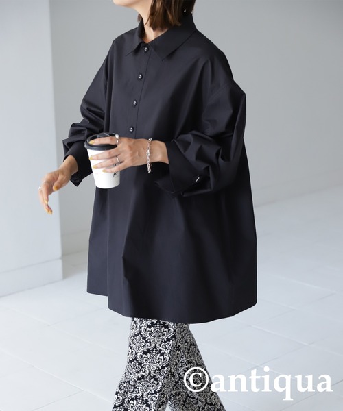 新品 タグ付き cygne antoine オープンショルダーシャツ ブラウス