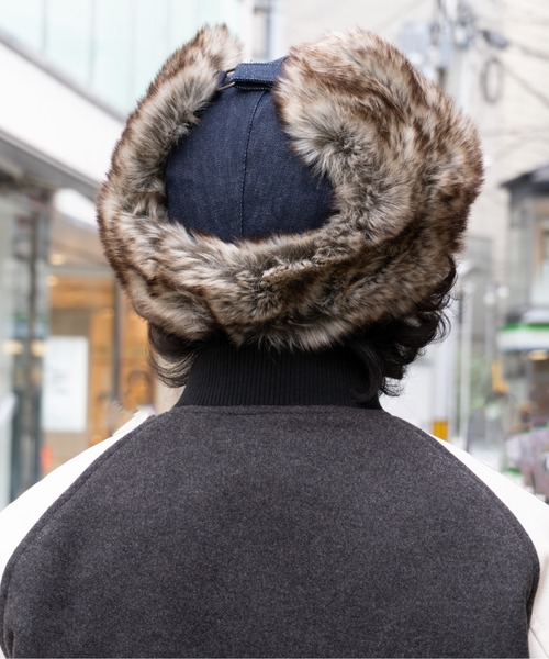 Fabulous（ファビュラス） キャップ 帽子 デニムエコファーフライト