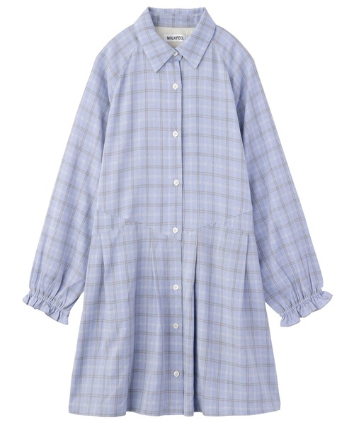 ブラウス シャツ PLAID TUNIC SHIRT レディース