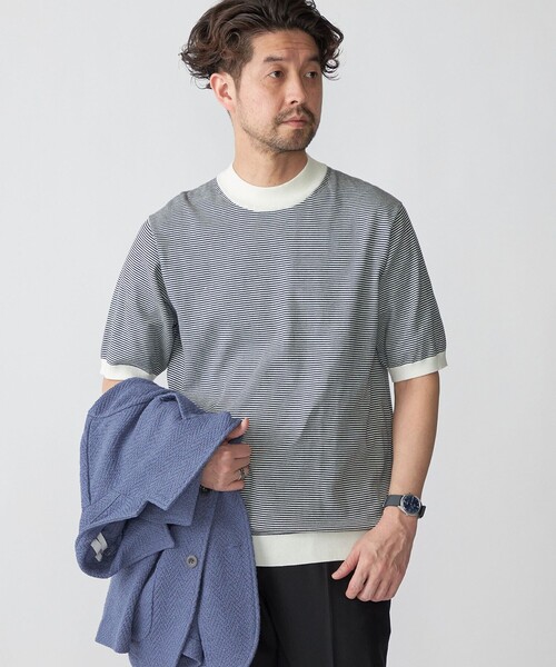 SHIPS セーター ニット SHIPS: CORDURA(R) TEXBRID(R) モック