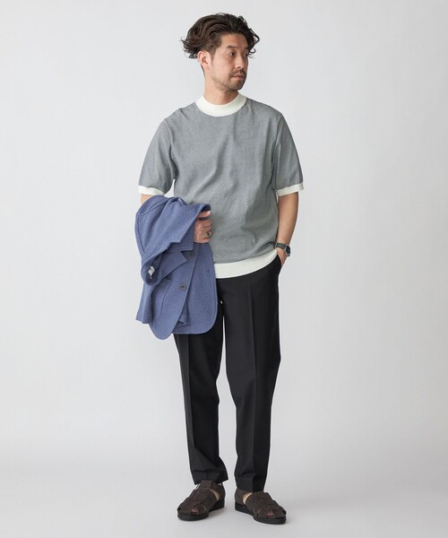 SHIPS セーター ニット SHIPS: CORDURA(R) TEXBRID(R) モック