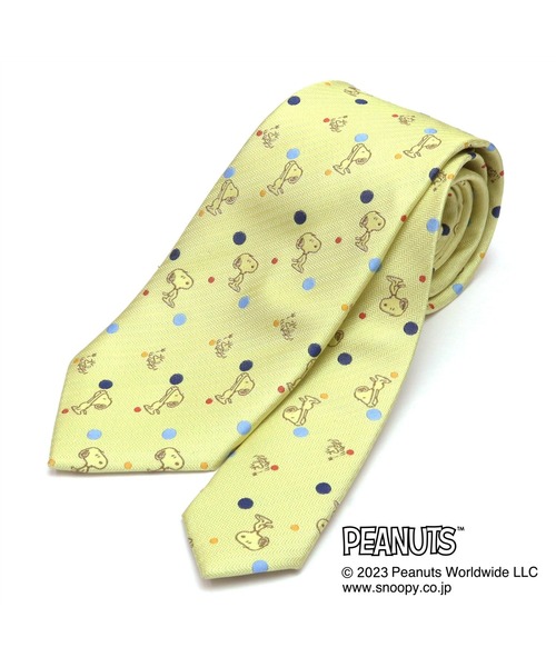 BRICK HOUSE by TOKYO SHIRT ネクタイ PEANUTS スヌーピー SNOOPY