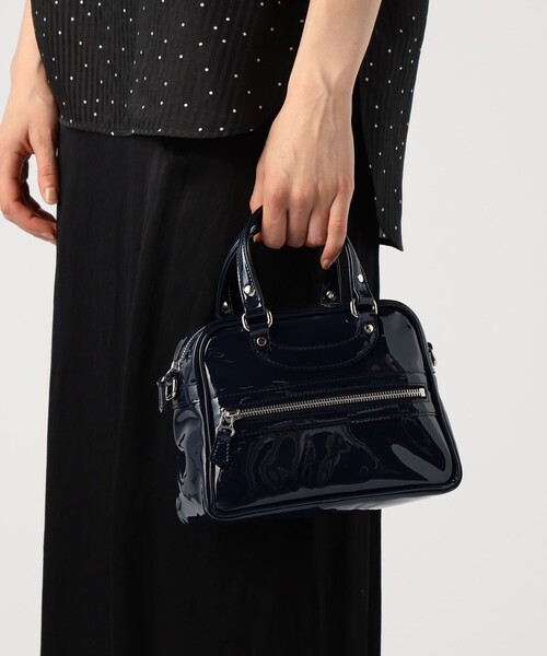 美品 JACQUES LE CORRE リスボン エナメル ミニボストンバッグ 美品 JACQUES LE CORRE リスボン エナメル ミニボストンバッグ