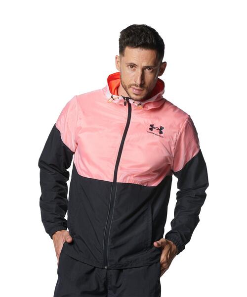 UNDERARMOUR：メンズ：Lサイズ：メッシュ ラインド ウーブンジャケット UNDER ARMOUR コート ジャケット UAメッシュ ラインド ウーブン