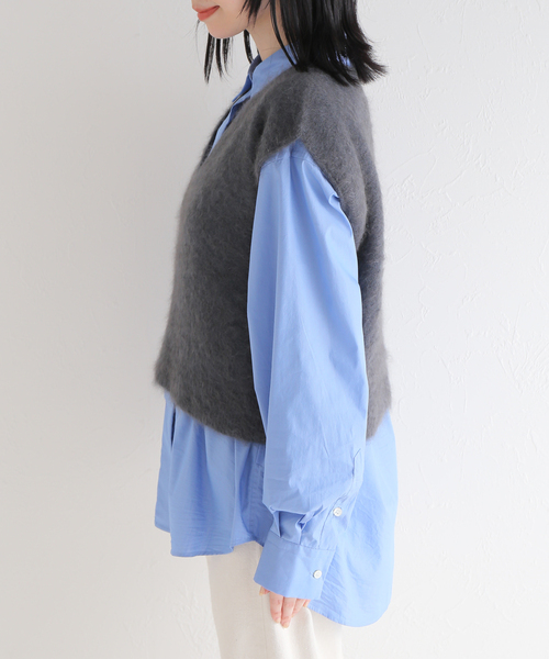 enrica エンリカベスト　1.9万円 IENA ベスト 【enrica/エンリカ】 カシミヤシャギーニットベスト
