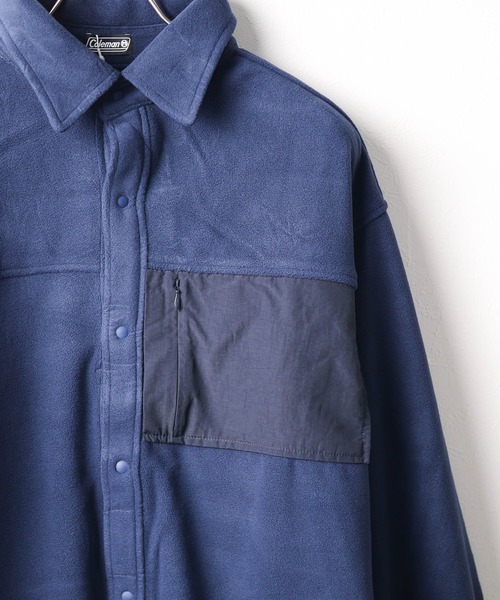 ブラウス シャツ 「Coleman」 難燃フリースシャツ レディース メンズ Coleman シャツ 「Coleman」 難燃フリースシャツ メンズ