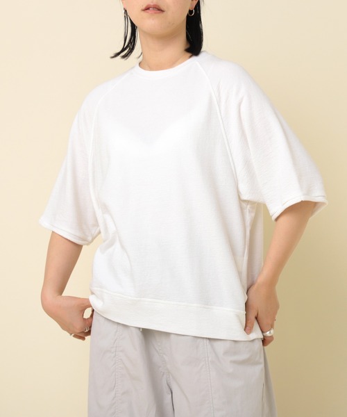 tシャツ M2216 ブロックインレイラグランプルオーバー レディース