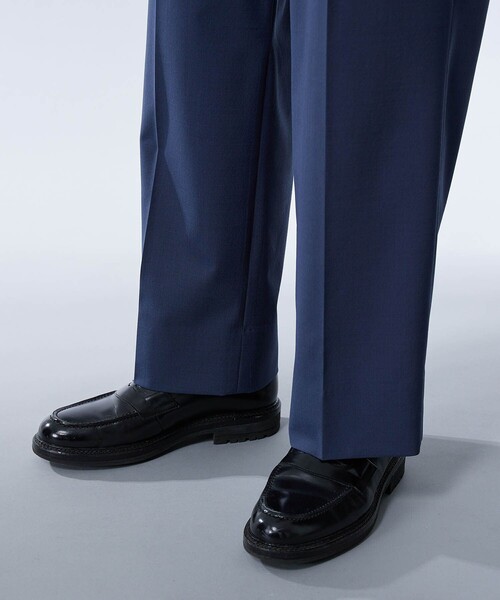 UNITED ARROWS TOKYO　ウール100％　パンツスーツ　濃紺 UNITED TOKYO（ユナイテッドトウキョウ） スラックス ELASTIC WOOL