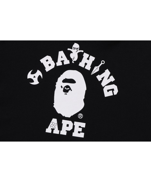 A BATHING APE（アベイシングエイプ） パーカー 裏起毛 NINJA COLLEGE