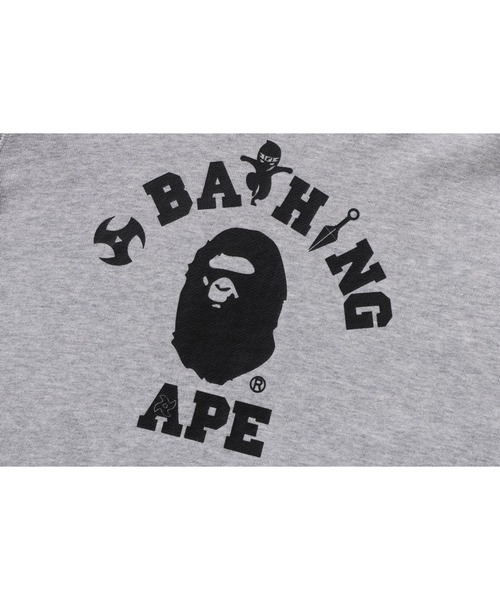 A BATHING APE（アベイシングエイプ） パーカー NINJA COLLEGE
