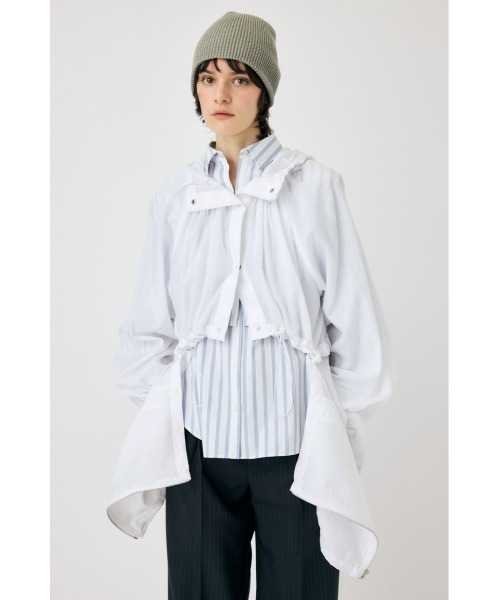 MOUSSY コート アウター 2WAY SEMI SHEER ジャケット レディース